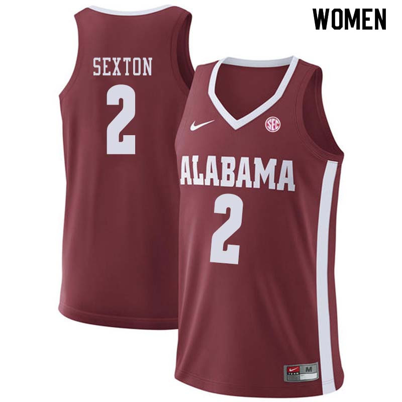 Women #48 Donta Hall Alabama Crimson Tide College Basketball Jerseys Sale-Crimson